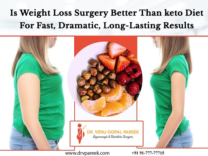 Contact Dr. Venugopal Pareek to know best one weight loss surgery or Keto diet, One of the best bariatric surgeons in Hyderabad