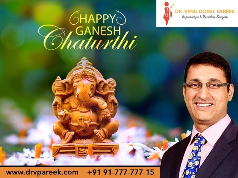 Happy Ganesh Chathurthi wishes by Dr. Venugopal Pareek, One of the best Bariatric surgeons in Hyderabad