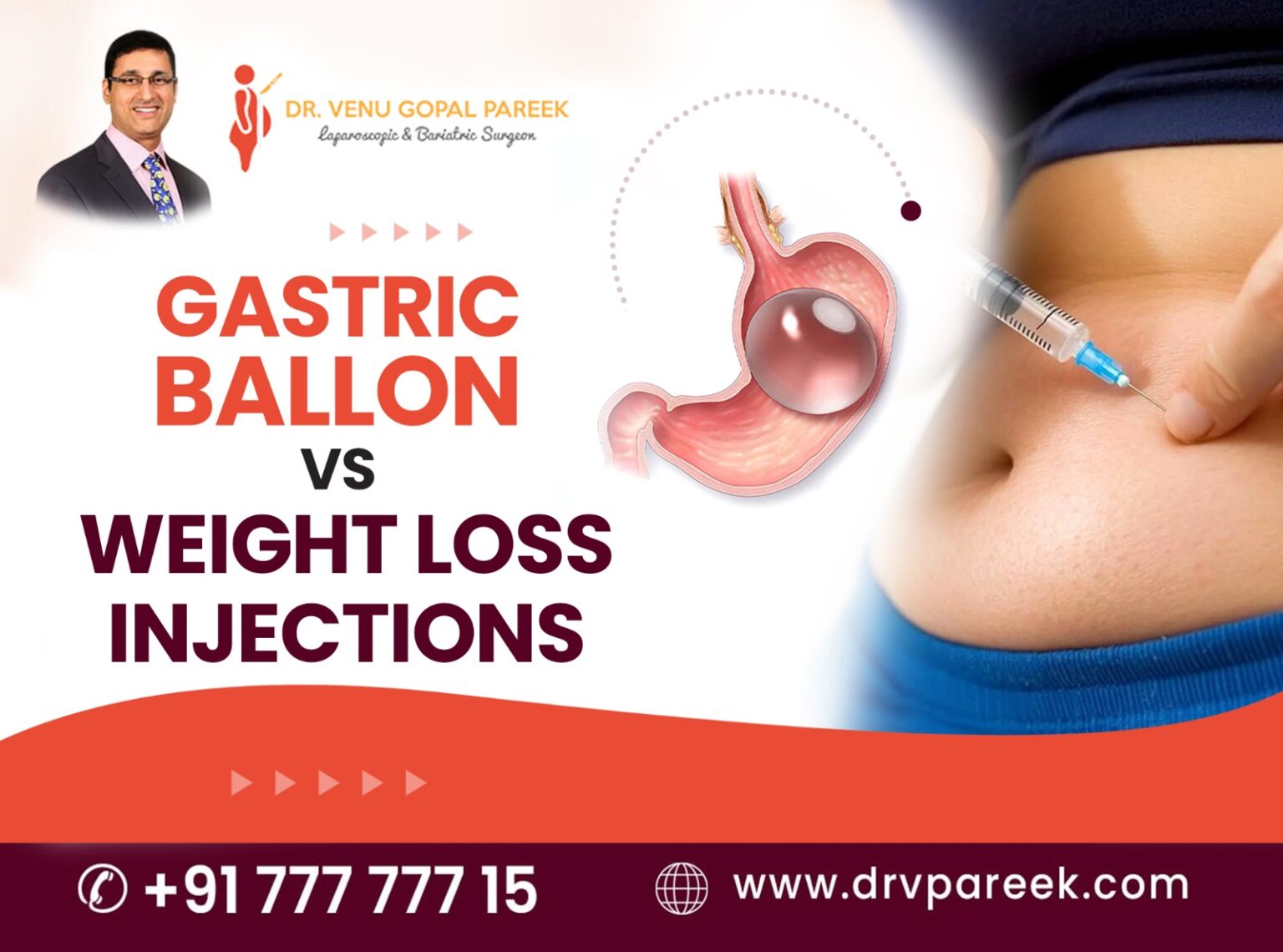 Gastric Balloon vs Weight Loss Injections - Bariatric Surgeon India